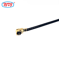 Conector SMA Macho en Ángulo Recto de 90 Grados a Conector U.FL MHF1 de 1.13mm 1.37mm, Cable de Antena Micro Coaxial para Antena Inalámbrica WiFi
