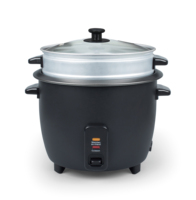 Cuisinière à riz électrique portable de forme tambour, avec revêtement antiadhésif automatique en acier inoxydable, capacité 0,6L/1,0L/1,5L/2,2L, au meilleur prix