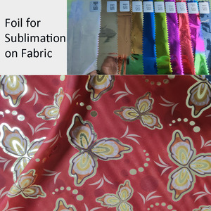 Cmyk + gule truyền nhiệt tỏa sáng vàng in trên vải thăng hoa lá cuộn - Product Image 5