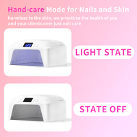 SNRQI plus récent grand espace Design main et pied Compatible 48W UV 71 LED lampe à ongles L3 main intelligente protéger efficace Nail Art durcissement