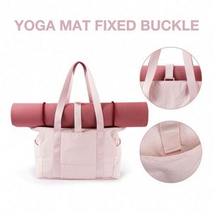 Sac de transport pour tapis de yoga en nylon avec logo personnalisé, sac de yoga portable pour femmes - Product Image 3