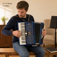 Accordéon professionnel 60 basses, 30 touches, 3 registres, clavier, instrument de musique, vente en gros