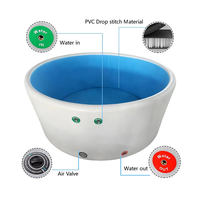 Piscine gonflable familiale, spa gonflable, durable, portable, piscine extérieure pour enfants, vente directe d'usine, diamètre 4m * 0.8m