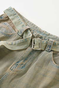 En Stock: Jeans Formales Transpirables de Pierna Recta, Lavado Claro, Algodón, Estilo Vintage, Talla Grande para Hombre, Primavera/Verano - Product Image 5
