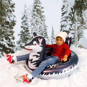 بولي كلوريد الفينيل أنبوب نفخ الثلج الثلج واحد أجش الذئب الكلب حلقة التزلج سميكة الباردة زلاجات - Product Image 5