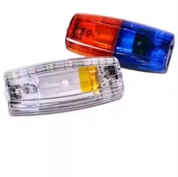 Luz de Advertencia para Ciclismo Nocturno, Luz LED de Seguridad Roja y Azul, Lámpara Intermitente de Hombro