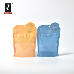 Bolsa de sellado al vacío transparente impresa personalizada, bolsa de pie de plástico PE de grado alimenticio para envasado de alimentos - Product Image 5