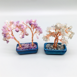 Bán Buôn Tinh Thể Tự Nhiên Hỗn Hợp Chất Liệu Colourful Rõ Ràng Thạch Anh Cây Hoa Chất Lượng Cao Tiêu đề Thạch Anh Tím Cây May Mắn Cho Trang Trí - Product Image 6