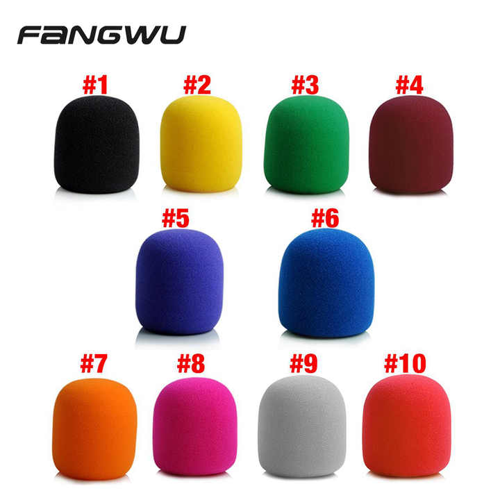 12 Housses Micro Mousse DHER - Anti-vent Et Anti-poussière - Pour Micro Cravate Et Casque - Lavable