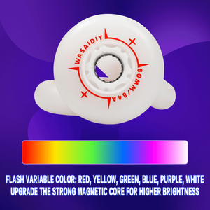 Bánh xe trượt patin phát sáng OEM dành cho trẻ em và người lớn, bánh xe phát sáng ban đêm ngoài trời, bánh xe patin <span class=keywords><strong>inline</strong></span> LED siêu sáng - Product Image 3