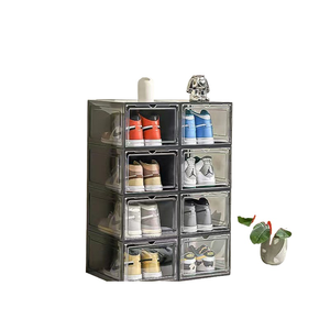 Km6264 nhựa tiết kiệm không gian Giày giá hai lớp tạo tác Tủ giày lớp lưu trữ giày giá - Product Image 1