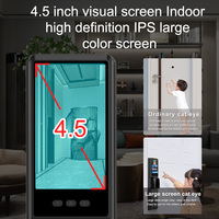 TUYA Smart Lock Interphone Porte de sécurité Appel vidéo en temps réel Reconnaissance faciale 3D Caméra intelligente d'empreintes digitales pour porte en bois et acier