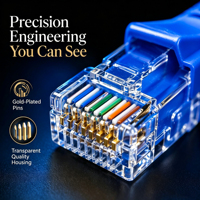 Câble Ethernet RJ45 Cat6 multicolore CCA pour centre de données haute vitesse et configuration de console PS5 – Vente directe usine