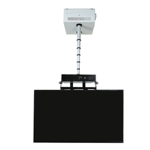 Soporte de Techo Motorizado Oculto de Aleación de Aluminio para <span class=keywords><strong>TV</strong></span>, con Rotación Remota de 0-85 Grados, Doble Poste, Silencioso - Product Image 2
