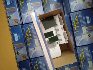 Automatic Toothpaste Dispenser and <b>Toothbrush</b> <b>Holder</b> Set, <b>Wall</b> <b>Mounted</b> <b>Toothbrush</b> Rack, Plastic Bathroom Storage Rack With - Product Image 5