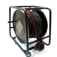 Cable de Audio Portátil en Carrete, 8/16/24/32 Canales, Cable de Audio XLR Multicore en Tambor, 20m 30m 50m