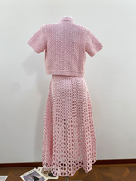 Nouveautés Bettergirl 2026 : Ensemble Robe à Bretelles et Cardigan à Fleurs Creuses en Strass, Style Industriel Français