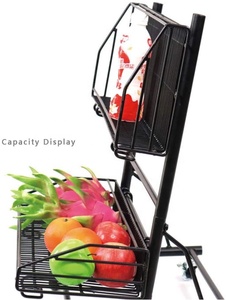 Estante <span class=keywords><strong>de</strong></span> supermercado <span class=keywords><strong>de</strong></span> metal <span class=keywords><strong>de</strong></span> pie con ruedas, soporte <span class=keywords><strong>de</strong></span> exhibición <span class=keywords><strong>de</strong></span> farmacia, estante <span class=keywords><strong>de</strong></span> exhibición <span class=keywords><strong>de</strong></span> frutas - Product Image 3