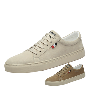 Chaussures décontractées pour hommes en cuir véritable, mocassins à lacets tendance, respirantes, légères, bout rond, haute qualité, luxe, été, automne, hiver, PU - Product Image 1