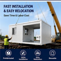 Conteneur modulaire préfabriqué pour poste de sécurité, boîte de contrôle d'accès, maison de sécurité pour chantier de construction