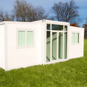Casa contenedor prefabricada personalizada de fábrica de 20 pies, ala doble de 2 dormitorios expandida para material de Panel sándwich de oficina y vida - Product Image 1
