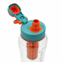 Bouteille d'eau de sport 820ml 1200ml 27oz 40oz avec infuseur à thé amovible, anti-fuite, sans BPA, en PC, gourde de gym pour le camping, à boire directement