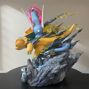 Figurine LED Lumineuse Dragonite Famille 30cm, Statue Anime Pokémon avec <span class=keywords><strong>Dratini</strong></span> & Dragonair, Modèle de Collection en PVC - Product Image 6