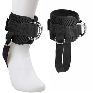 Cinghie imbottite alla caviglia in Neoprene con doppio cavo Fitness a D-Ring rinforzato <span class=keywords><strong>per</strong></span> le gambe <span class=keywords><strong>per</strong></span> allenamento supporta i polsini protettivi alla caviglia - Product Image 1