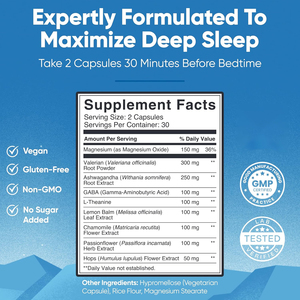 Cápsulas Naturales Personalizadas <span class=keywords><strong>para</strong></span> Ayudar a <span class=keywords><strong>Dormir</strong></span> <span class=keywords><strong>para</strong></span> Adultos, Mejoran el Sueño, Mejoran la Calidad del Sueño, Apoyan el Sistema Inmunológico y la Memoria - Product Image 3