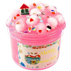 Nouveau style Joyeux Noël Tranches de céramique souple DIY Slime cristallin transparent - Product Image 5
