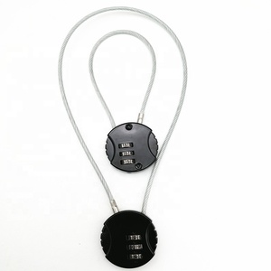 Candado de Combinación de 3 Dígitos para Equipaje de Viaje, Casco, Maleta, Motocicleta, con <span class=keywords><strong>Cable</strong></span> de Seguridad - Product Image 6