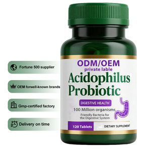 OEM/ODM Marque privée Complément alimentaire Probiotiques Lactobacillus Acidophilus Capsules Soutient Wigestive et Lmmtne Santé - Product Image 1