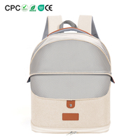 Sac à dos de transport respirant pour chat, sac à dos de transport pour petits chiens et chats, sac à bandoulière portable pour extérieur, mains libres