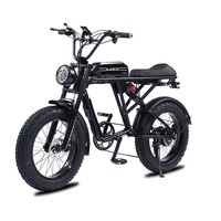Sepeda Listrik Akez 20 Inci 750w Ban Lebar Hibrida E-bike Off Road untuk Dewasa, Sepeda Gunung Listrik untuk Olahraga di Medan Berat, Gudang AS & UE