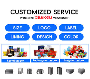 Boîte métallique vide rectangulaire de fabrication directe pour le stockage domestique, l'emballage de cadeaux et l'emballage de divers petits articles - Product Image 6