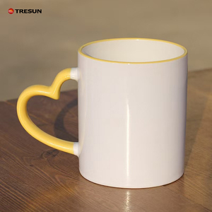 Logo <span class=keywords><strong>personnalisé</strong></span> en gros sublimation imprimé tasses personnalité bricolage 11oz 320ml coeur poignée blancs tasses à café en céramique blanche pour <span class=keywords><strong>cadeau</strong></span> - Product Image 5