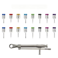 Kit de beauté pour implants dentaires : Clé dynamométrique et tournevis, ensemble universel coloré de 16 pièces avec manuel