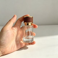 Flacon de parfum de luxe en verre de 30 ml avec bouchon à vis, vaporisateur, flacon vide pour parfum, emballage cosmétique