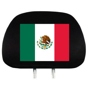 Funda protectora para reposacabezas de asiento de coche, cubierta de LICRA para reposacabezas de asiento de coche, con estampado personalizado, publicidad - Product Image 1