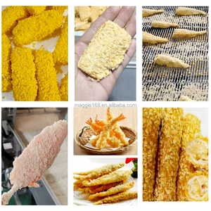 Chaîne de production automatique de nuggets de <span class=keywords><strong>poulet</strong></span> et de galettes de hamburgers en acier inoxydable 304 pour frites, champignons frits et tempura - Product Image 6