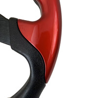 Volant de course sport modifié TIYPEORP pour voiture, type D, 320 mm, en PU universel