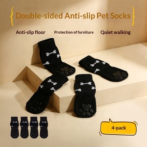 JXANRY Calcetines de Algodón para Perros y Gatos, Antideslizantes, Resistentes a la Suciedad, Diseño de Dibujos Animados, para Todas las Estaciones, Caminatas al Aire Libre, Seguros - Product Image 2