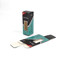 Caja de Cartón Personalizada para 3 Pelotas de Golf, Impresión Brillante y Vibrante, Color Negro y Verde Azulado, Ventana Transparente, Paquetes de Regalo Deportivos Dinámicos