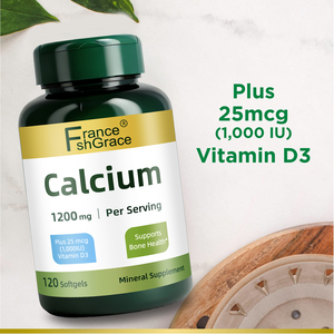 Fabricante de Suplementos Nutracéuticos de Calcio con Vitamina D3 Sin Gluten para el Soporte Óseo 1200 mg 120 Cápsulas Blandas - Product Image 3