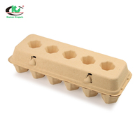 Barquette à œufs en pulpe de papier à 12 alvéoles, écologique, biodégradable, en pulpe de bambou