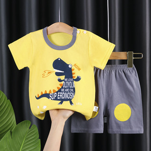 Conjunto de Verano para Niños y Niñas, Camiseta de Manga Corta y Pantalones Cortos, Ropa de Verano para Niños - Product Image 2