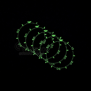 Insert de lunette en céramique luminescente verte JGOA 38MM C3 compatible avec le boîtier de montre pour homme SKX007 SRPD Abalone Tuna avec mouvement <span class=keywords><strong>Seiko</strong></span> NH35 NH36 - Product Image 3