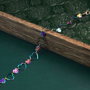 Pulsera de Moda de Acero Inoxidable con Diseño de Corazón Colorido Estilo Coreano para Mujer, Joyería Católica Estilo Egipcio, Hermosos Amuletos - Product Image 5