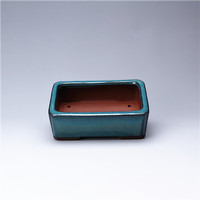 Pot Bunga Tanah Liat Yixing Terlaris, Tanaman Sukulen Keramik Berlapis Glasir, Pot Miniatur Kecil Gaya Korea