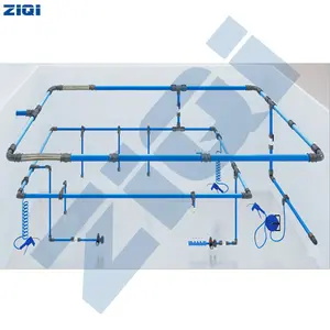 Super tuyau en aluminium bleu sans couture, pour système de canalisations d'air comprimé avec 20 à 100mm de diamètre